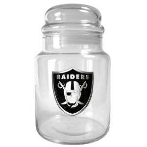   Raiders NFL 31oz Glass Candy Jar   Primary Logo: Everything Else