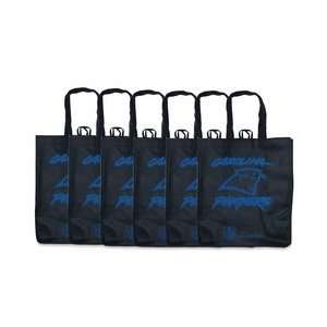  Carolina Panthers Printed Reusable Bags   Set of 6 Sports 