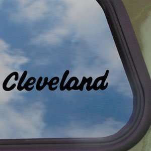  CLEVELAND GOLF CLUBS Black Decal Car Truck Window Sticker 