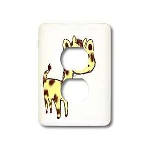 Patricia Sanders Creations   Cute Yellow Giraffe Cartoon Art Animals 