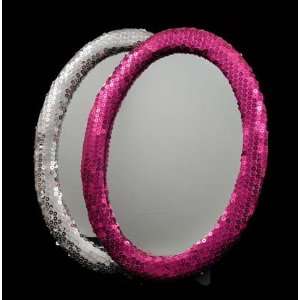  Fuchsia Sparkly Sequined Girls Room Decor Mirror
