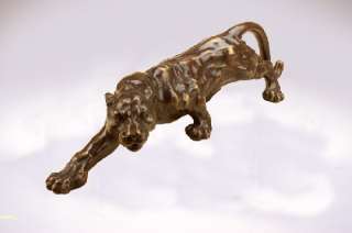 Bronze Stalking Lioness Sculp Wildlife Sculpture Statue  