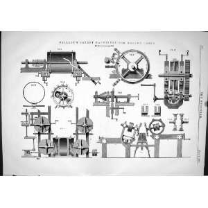 Gallion Patent Machinery Making Casks Engineering 1874 Instruments 