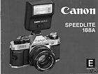 canon 188a 188 a speedlite instruction manual original $ 6