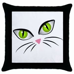  Cat Eyes Throw Pillow Case: Home & Kitchen