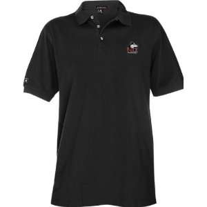   Huskies Black Classic Pique Stainguard Polo Shirt