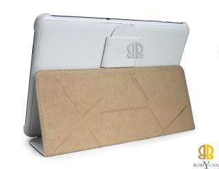 ICARER Genuine Leather Case Cover w/ Stand Samsung Galaxy Tab 10.1 