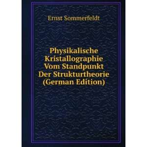   Der Strukturtheorie (German Edition) Ernst Sommerfeldt Books