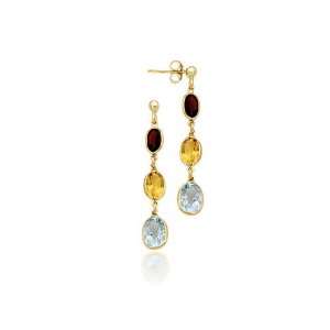   Oval Gemstone Earrings (4.80 cts.tw.) Evyatar Rabbani Jewelry