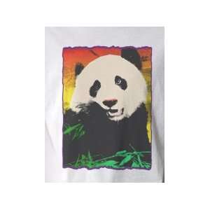 Panda Bear pop art graphic T shirt (Mens XL)
