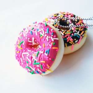  Scented Sprinkled Strawberry Donut Necklace: Everything 