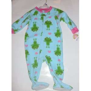  Carters Footed Pajamas Blanket Sleeper   24m Frogs: Baby