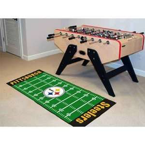 Pittsburgh Steelers NFL Team Logo Runner Rug:  Sports 