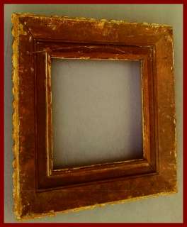 ANTIQUE SQUARE FANCY VICTORIAN GOLD GILT PAINTING FRAME  