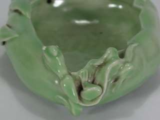 Rare China Rose Porcelain carven Brush Washer&peach  
