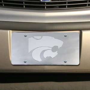 Kansas State Wildcats Silver Mirrored Team Logo License 