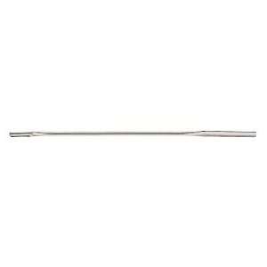   steel laboratory spatula, with 1/2L spooned end and 1 1/4L flat end
