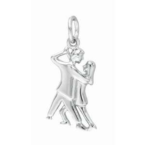  1.7 Grams Sterling Silver Dancers Charm: Jewelry