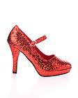 Funtasma Dorothy Red Sparkle Mary Jane Heel Shoe SIZE 8