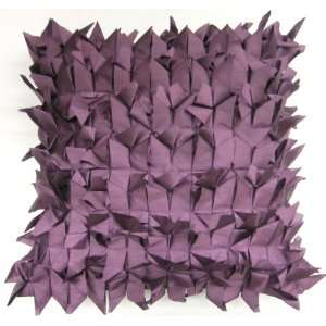  STUNNING PURPLE PLUM SPIKEY EFFECT APPLIQUED EMBROIDERED 