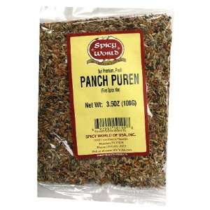 Spicy World Panchpuren (5 Spice Mix), 3.5 Ounce Bags (Pack of 6)