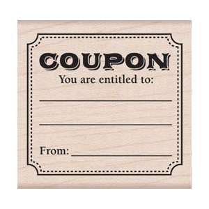  Hero Arts Mounted Rubber Stamps 2.75X2X1 Entitled Coupon 