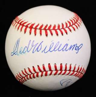  WILLIAMS SIGNED OAL BASEBALL JSA RED SOX YANKEES AUTOGRAPHED  