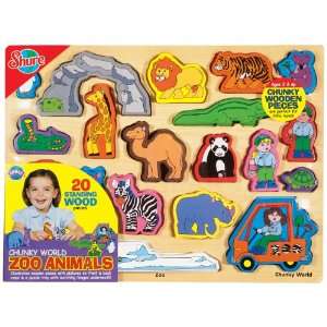  Shure Chunky World Zoo Animals Puzzle: Toys & Games
