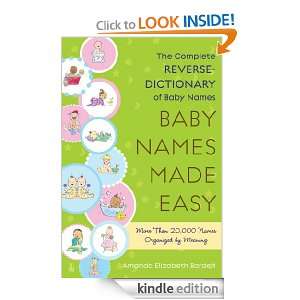 Baby Names Made Easy Amanda E Barden  Kindle Store