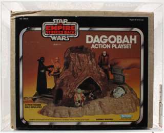 Star Wars Vintage Playset Boxed Dagobah AFA 80  