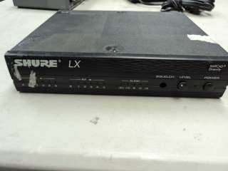 SHURE LX4 CD WIRELESS MICROPHONE RECEIVER PARTS/REPAIR  