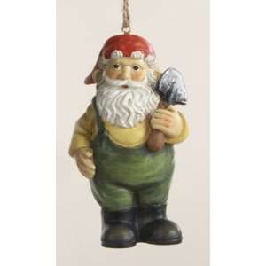   Santa Claus Gnome with Spade Shovel Christmas Ornament: Home & Kitchen