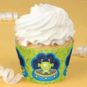  Lil Space Alien   Baby Shower Cupcake Wrappers Toys 