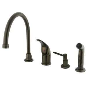 Kingston Brass KB825K5 Chatham Single Lever Handle Kitchen Faucet with 