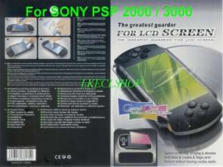 NEW LCD SCREEN GUARD PROTECTOR FOR SONY PSP 2000 / 3000  
