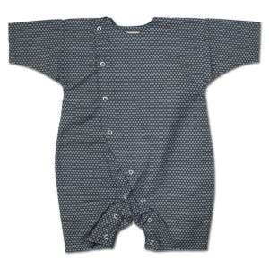 Japanese Baby Cloth Navy Coverall Hexagon Pattern  