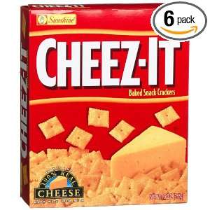 Cheez It Baked Snack Crackers, Original, 9 Ounce Boxes (Pack of 6 