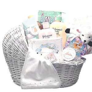    Welcome New Baby Basket   Great Shower Gift Idea for Newborns Baby