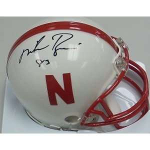  Signed Mike Rozier Mini Helmet   Nebraska Cornhuskers 83 