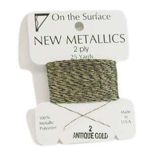   The Surface Metallic Embellishment Thread 25 Yards ANTIQUE GOLD 420093