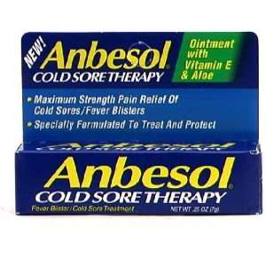  Anbesol Cold Sore Therapy Ointment with Vitamin E & Aloe 