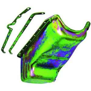  SB Chevy Circle Track Claimer Style Oil Pan (Zinc Plated 
