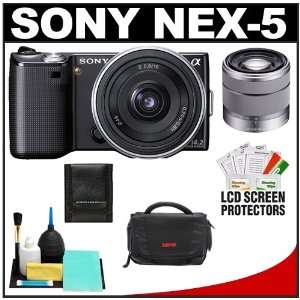  Sony Alpha NEX 5 Digital Camera Body & E 16mm f/2.8 & 18 55mm f 