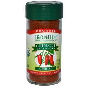 Frontier Chipotle (Smoked Jalapenos) Ground CERTIFIED ORGANIC 1.76 oz 