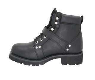 Mens Advanced Motorcycle Lace Up Biker Comfort Boots 11  