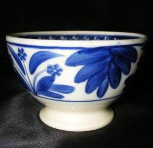Antique 1800s Flow Blue Societe Ceramique Maestricht Pottery Bowl 
