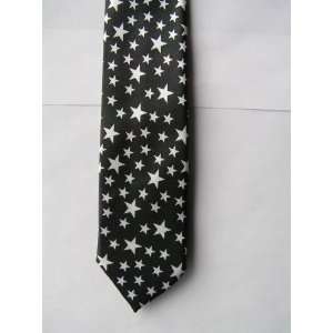  White star rock dad tie necktie unisex astronomy astronaut 