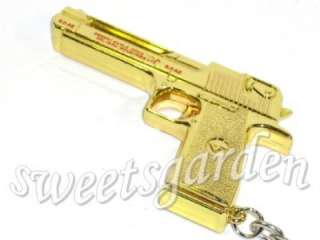 Desert Eagle Pistol Gun Magazine Metal Keychain Charm  