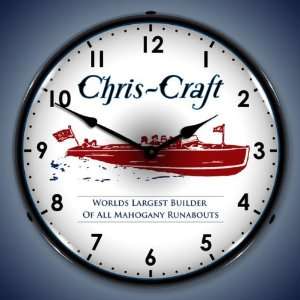  Chris Craft Runabout Lighted Wall Clock 