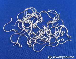 200PCS wholesale Sterling Silver Earrings hook coil ear wires  